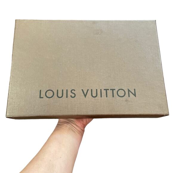Louis Vuitton Gift Box Small Brown Empty Authentic Storage w/ Tissue Paper READ - Picture 1 of 13